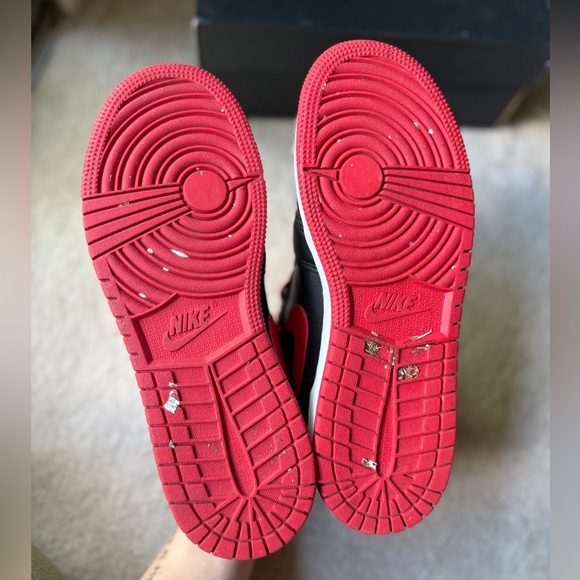 Air Jordan 1 Mid "Alternate Bred" sneakers 6Y/7.5W Black/RedWhite - Picture 5 of 10